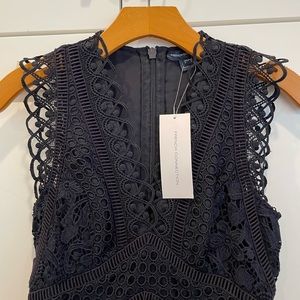 French Connection Crochet Lace Women’s Sheath Cocktail Dress
